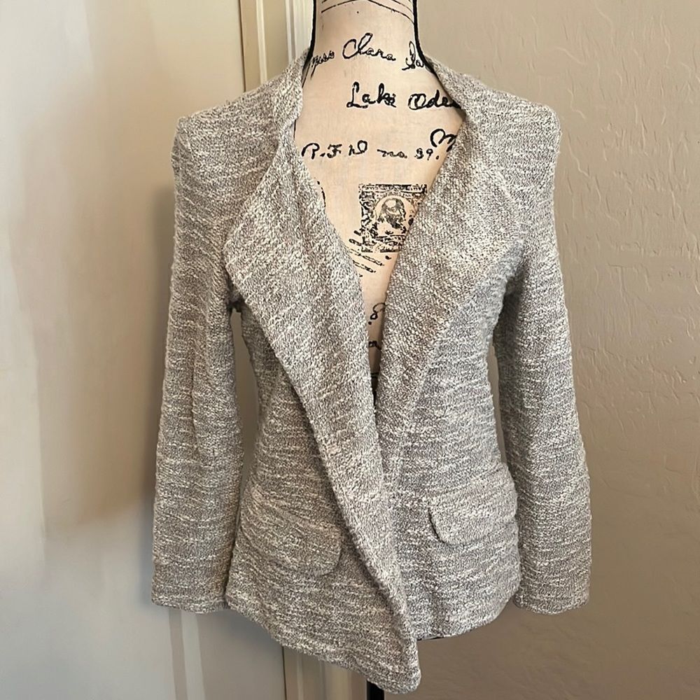 Anthropologie Monday Tuesday Wednesday Gray Jacket Casual Office Work
